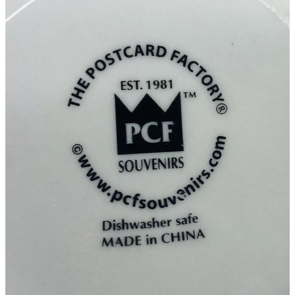 1981 The Postcard Factory I LOVE SEATTLE I LOVE SPACE NOODLE Graphic Mug Cup - Picture 6 of 12